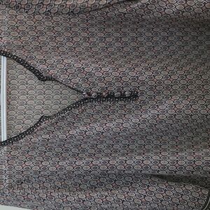 Liz Claiborne Multicolor Geometric Top